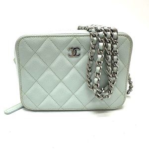 CHANEL AP2426 CC Coco Mark Matelasse Camera Bag, Chain Pochette, Shoulder Cav...